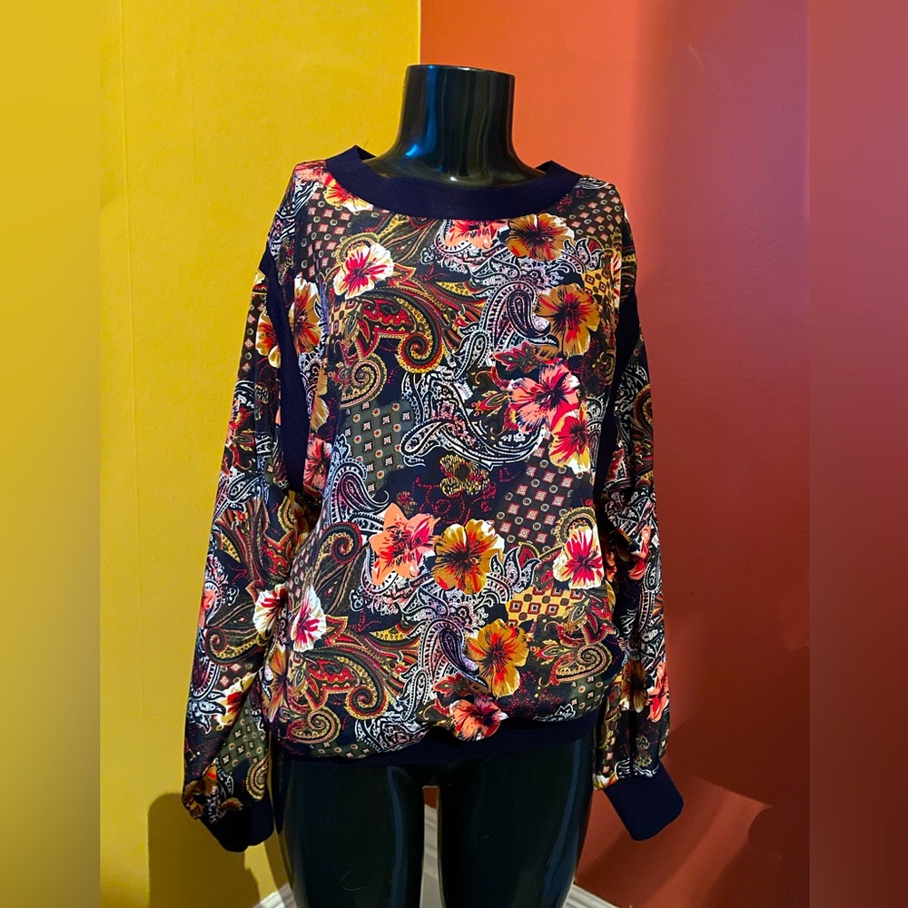 Women’s Vintage Longsleeve Blouse ( large )